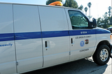 Photo of a Los Angeles County Coroner’s van