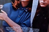 Partial view of the Some Kind of Wonderful movie poster: John Hughes’ movie, with no Brat Pack actors. Photo taken by author in 1987.