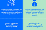 Charles Kenneth Rattley Jr: Financial Management vs Wealth Management