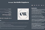 “Inevitable Happiness” Formula and Explanation