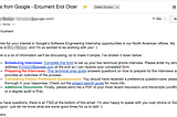 Interview Invitation from Google