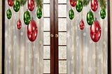 Na dhukan Christmas Digital Printed Curtains 3D Digital printed Curtain Quality long crush