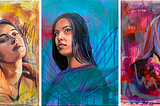 Original Abstract Portrait Paintings For Sale