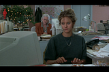 ©TriStar Pictures 1993 — Annie played by Meg Ryan typing in a computer