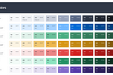 Color system example