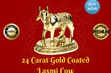 Gold coated kamdhenu Laxmi cow