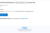 Account activation email best practices