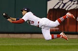 The Saddest Snowcone: Cardinals CF Jon Jay Makes A Great Attempt, But The Ball Escapes