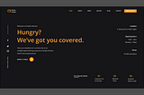 Restaurant Landing Page — Typography UI