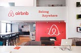 Escritório da Airbnb em Milão.