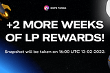 We are extending our LP Rewards Program