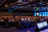 Wide shot of the audience at MozCon 2019
