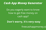 Cash App Free Money Code Without Human Verification