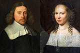 Jacob van Reesbroeck, Portrait of Balthasar Moretus II (to the left) and Anna Goos (to the right), 1659, (MPM.V.IV.043 and MPM.V.IV.044)