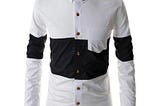 New Shirt Men Fashion Casual Long Sleeve Shirt