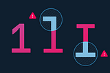 A close-up look at monospaced font letters 1 l and I