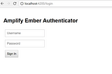 Adding AWS Amplify to an Ember.js Application