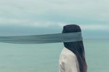 Photo of woman with blindfold on