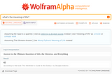 The World According to WolframAlpha