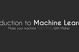 Introduction to Machine learning: Top-down approach