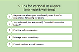 Five Tips for Resilience in the Time of Coronavirus (Post #2)