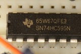 Using a 74HC595 to control a LED Matrix