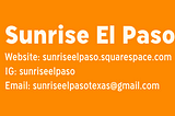 Q+A with Sunrise El Paso