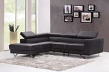 black sectional sofa