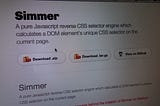 Simmer.js: A Javascript reverse CSS selector engine
