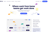 A screenshot of Miro’s home page in desktop view