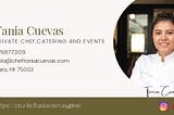 Book Personal Chef Services in France | Chef Tania Cuevas