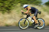 US Navy Seal riding a bycicle