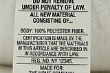 Do Not Remove Under Penalty of Law