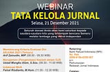 RJI Jateng Peduli Semeru Webinar Tata Kelola Jurnal