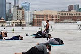 Rooftop R&B Yoga. A relaxing escape in Los Angeles during the pandemic