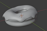 Creating a Donut in Blender — Sculpting the donut