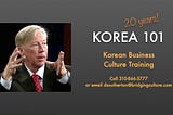 Register today for the April Session of Korea 101.