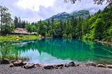 The most beautiful and scenic lake in the Switzerland