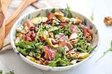Pear, Cured Ham & Walnut Salad