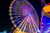You need good company to sit in a giant wheel