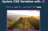 Playing with CSS variable and JS