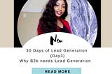 Lead Generation for B2B and Enterprise