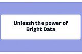 Unleash the Power of Bright Data: Boost Your Business with Actionable Insights