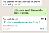 Case study: Design a poll feature for WhatsApp