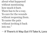 what we thought it’d be the best for us wasn’t always be what we deserved.