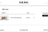 E-Commerce Product Selling Website Clone(Fab Bag).