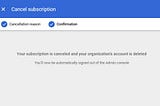 Google My Businesses suspended upon unsubscribing Google Workspace