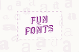 Fun with fonts header graphic