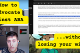 How to Advocate Against ABA Therapy Without Losing Your Mind