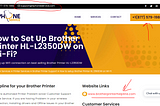 How to Setup Your Brother Printer HL 2350DW to Wi-Fi